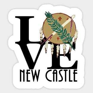 LOVE New Castle Oklahoma Sticker